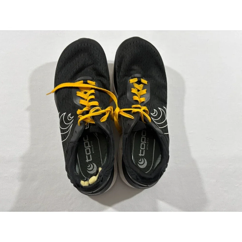 Topo Athletic Atmos Shoes Mens Wide Black White Road Running Sneakers Sz 12